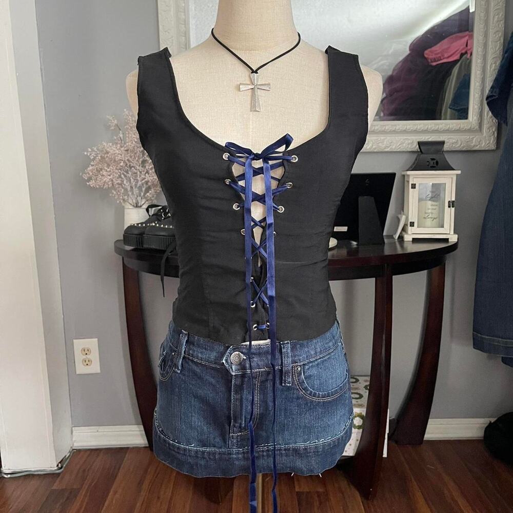 Lace up corset top